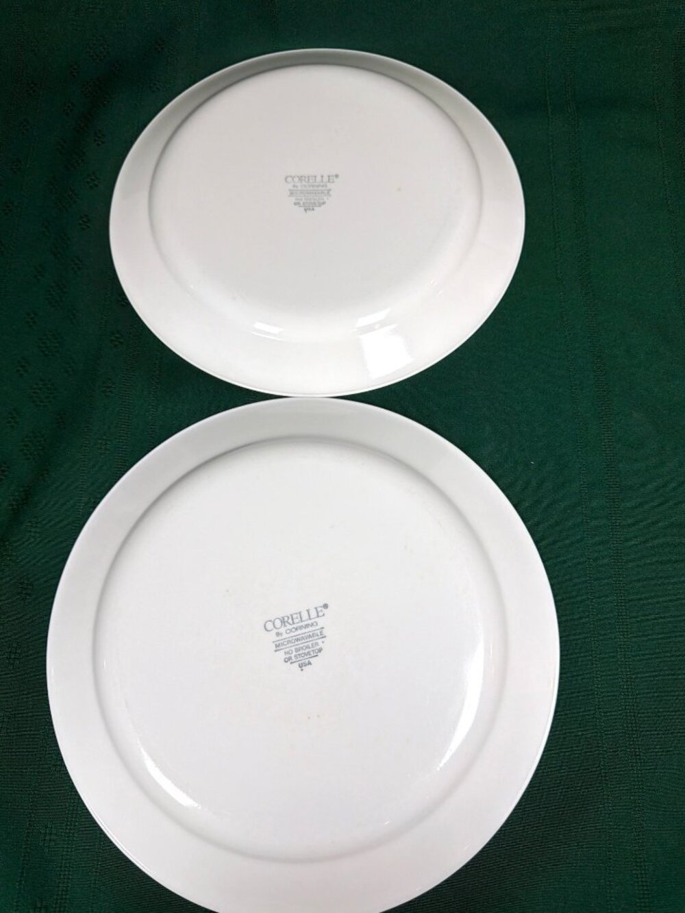 Vintage Lot of 4 Retired 1980s Corelle Corning 10.25" Dinner Plate Peach Garland - Picture 10 of 10
